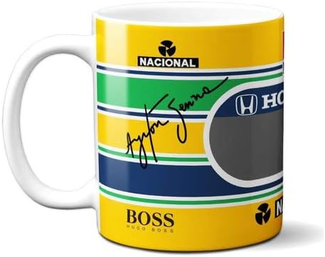 Caneca Ayrton Senna Fórmula 1 F1 Corrida Presente Criativo